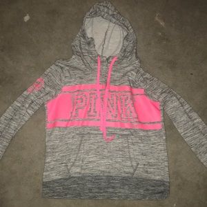 Quarter zip pink sweater